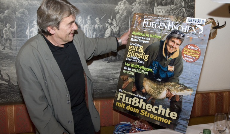 Am 18. Dezember 2007 wurde mit Roman Moser ein langjähriger FliegenFischen-Autor und einer der innovativsten Fliegenfischer Europas 60 Jahre alt.