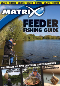 Der neue „Feeder Fishing Guide" liegt ab sofort gratis bei Ihrem Matrix-Gerätehändler aus. © www.foxint.com