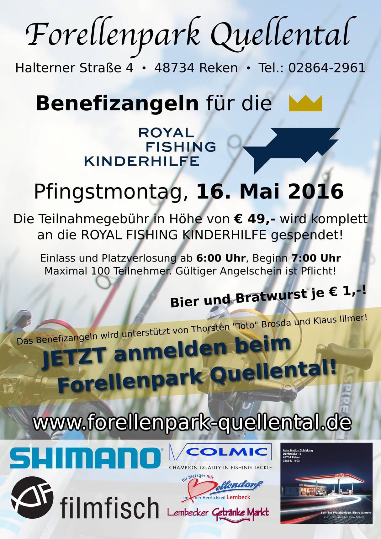 Am 16. Mai steigt im Forellenpark Quellental die große Forellenparty.