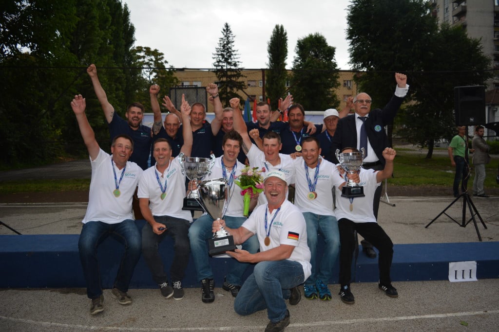 Das deutsche Team hollte sich bei der Feeder-WM in Serbien den ersten Platz. Foto: MS-Range