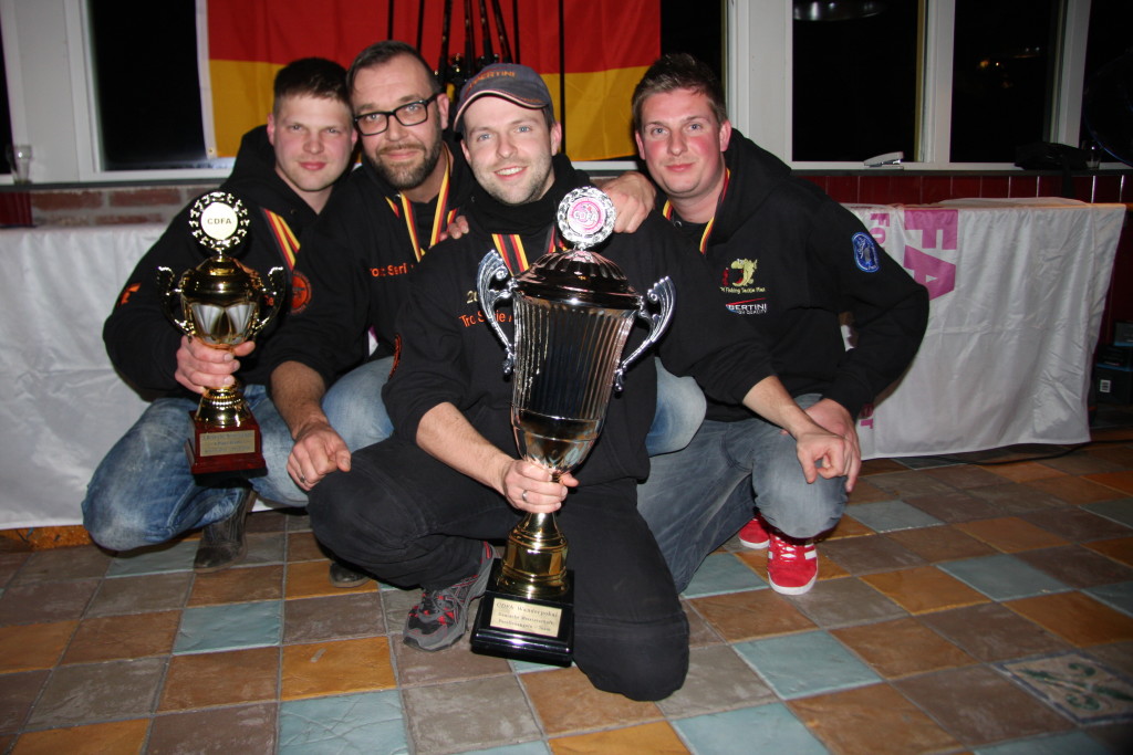 Die Gewinner der Mannschaftswertung (von links): Fabian Härtel, Sandro Vierkant, Simon Härtel, Benny Oltersdorf. Foto: G. Bradler