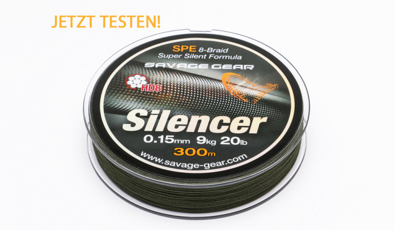 geflochtene Schnur "Silencer": Jetzt die neue geflochtene Schnur "Silencer" testen. Foto: BLINKER