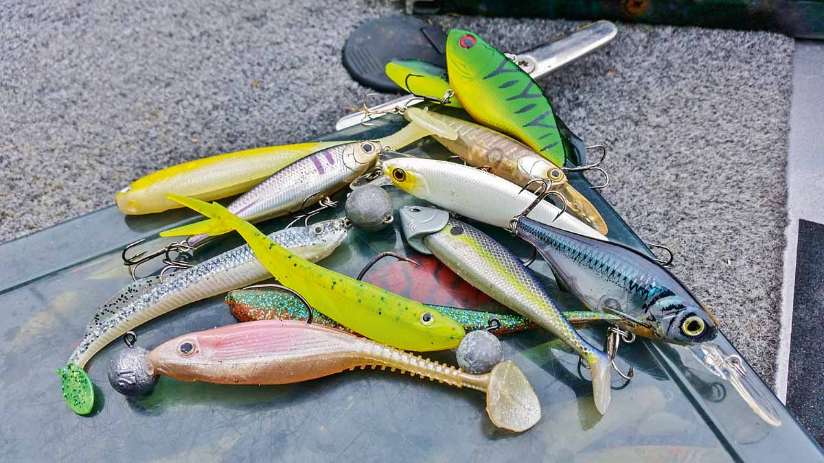 Auffällige Köder können bei viel Wasser nicht schaden. Neben klassischen Gummis fangen auch lautstarke Wobbler gut. Foto: Blinker/S.Gockel