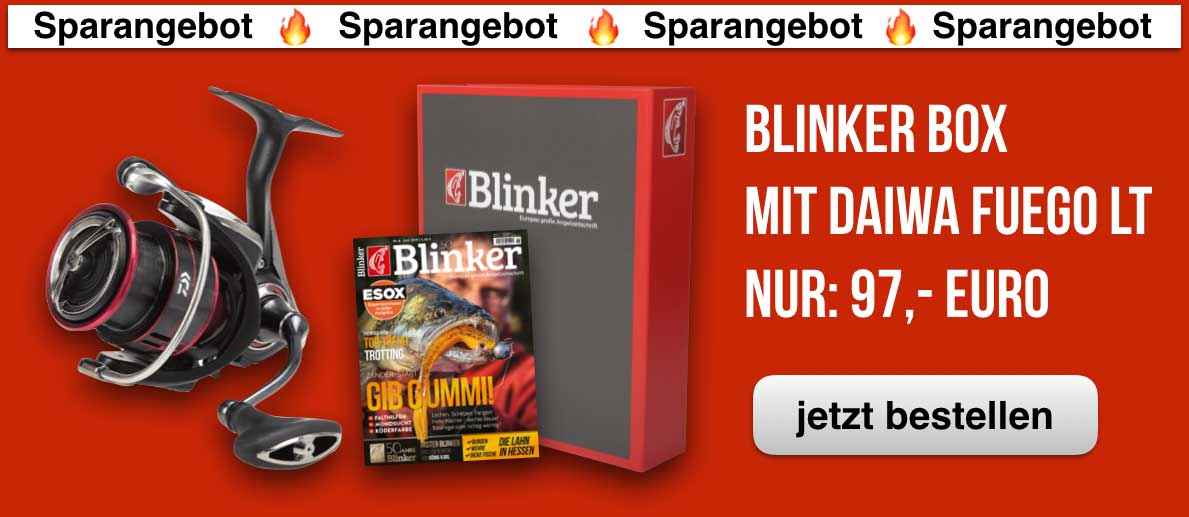 Die Daiwa Fuego LT Spinnrolle im Angebot auf Amazon inkl. BLINKER-Box