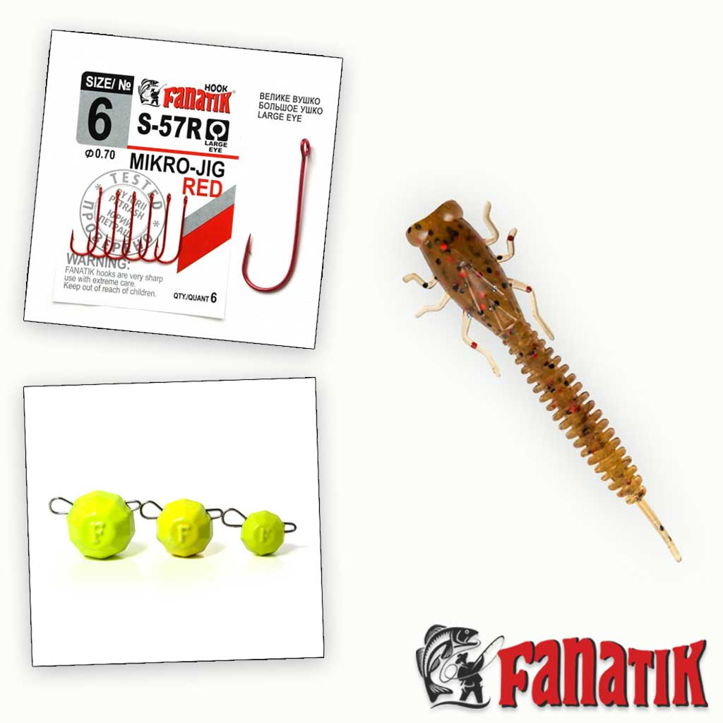 Die X-Larva von FANATIK imitiert eine große Libellenlarve. Foto: FANATIK