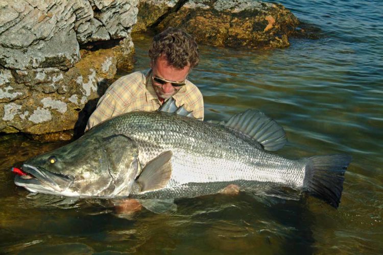 Autor Oliver Portrat fing beim Angeln am Nasser-See Fische bis über 100 Pfund, in den Rekordlisten sind Moster von 170 Kilo belegt.
