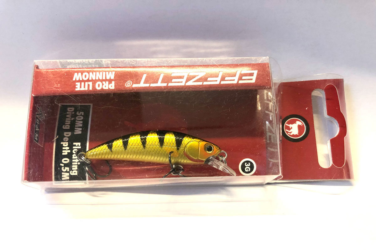 Der Pro Lite Minnow von EFFZETT ist ein perfekter Barschköder. Foto: BLINKER/M. Werner