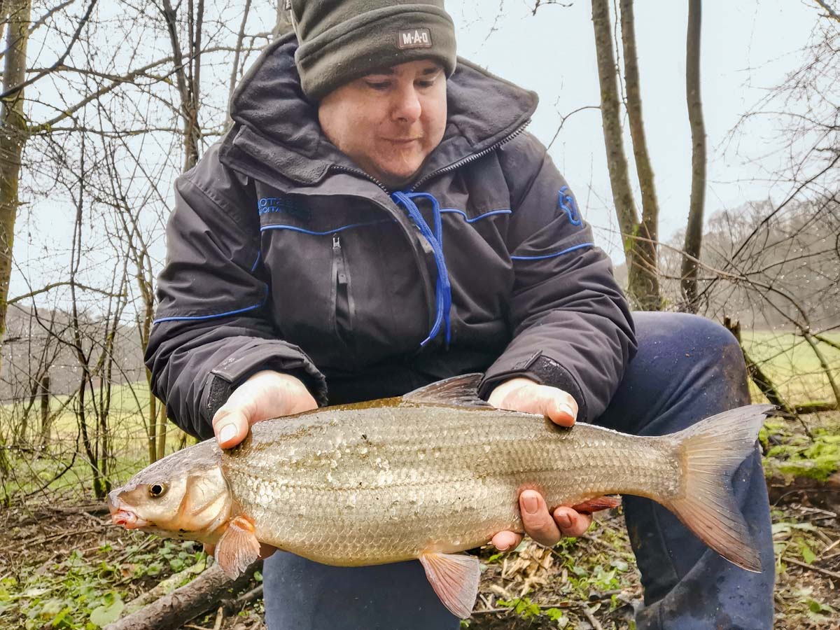 Eine fette Nase von 57 Zentimeter Länge nahm die Maden von Andreas Müller. Der kapitale Fisch wog 4 Pfund 400 Gramm und biss in einem Vereinsgewässer. 