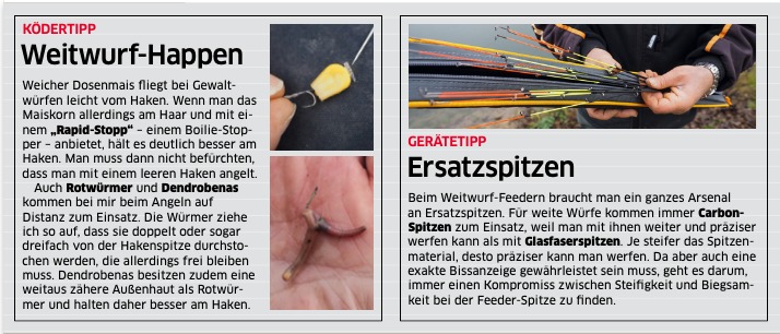 Tipps und Trick zum Angeln mit Futterkorb.