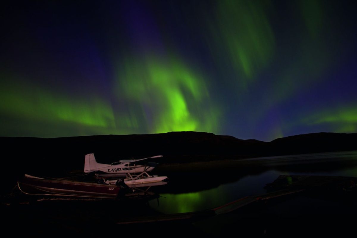 „Michael, wach auf! Das musst du sehen!“ – Auf seiner Reise nach Nunavik konnte Michael Werner das Polarlicht selbst erleben. Foto: Michael Werner / Thomas Wölfle