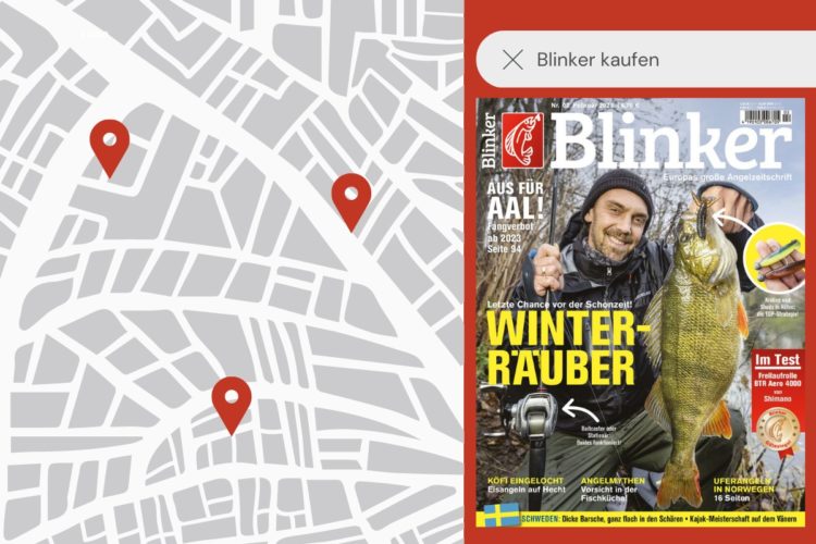 Wo kann ich mein Angelmagazin kaufen? Das lässt sich schnell herausfinden! Bild: BLINKER