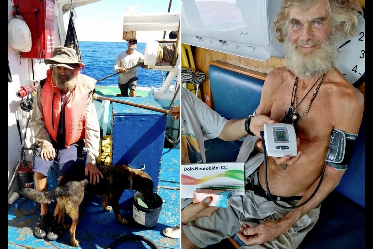 Angler und Hund überleben 3 Monate auf hoher See - BLINKER