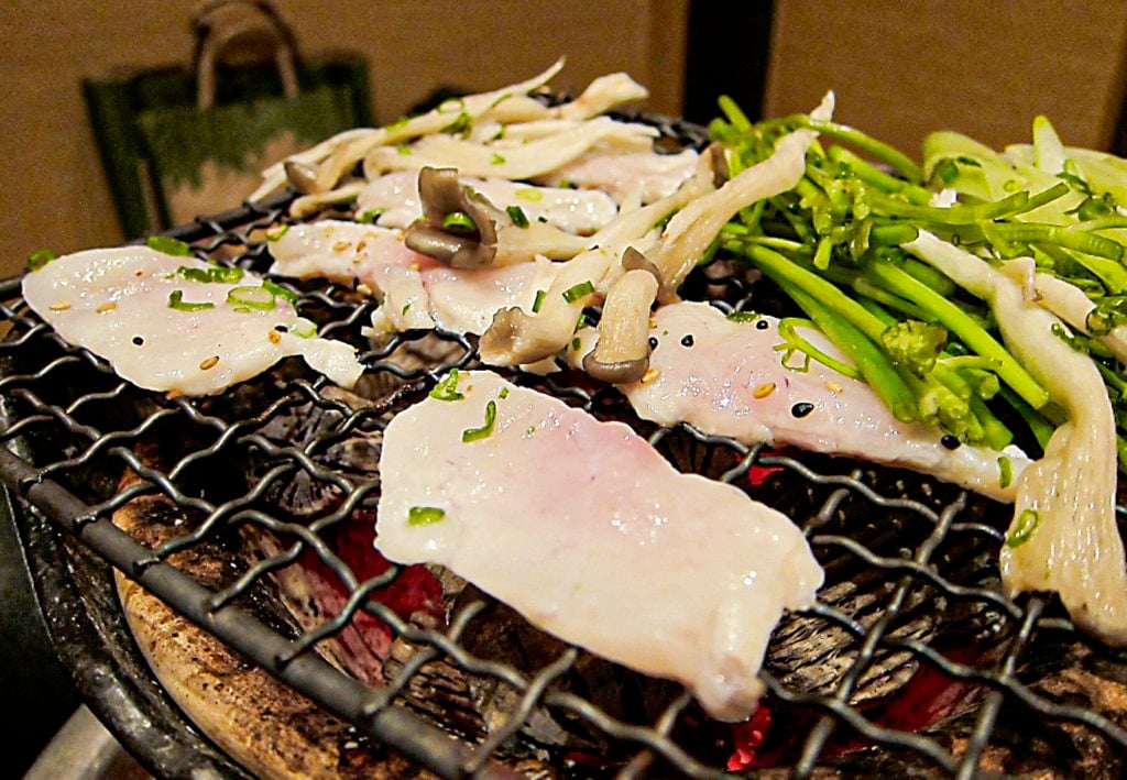 Wer traut sich? Fugu Begeo-gu (Gegrillter Kugelfisch) ist eine koreanische Delikatesse.