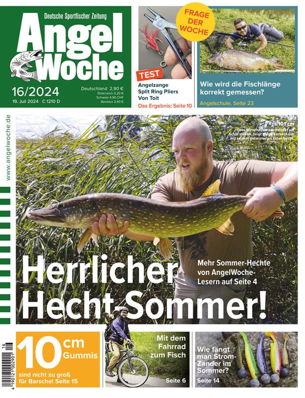 Cover der Angelwoche 16/2024: Herrlicher Hecht-Sommer