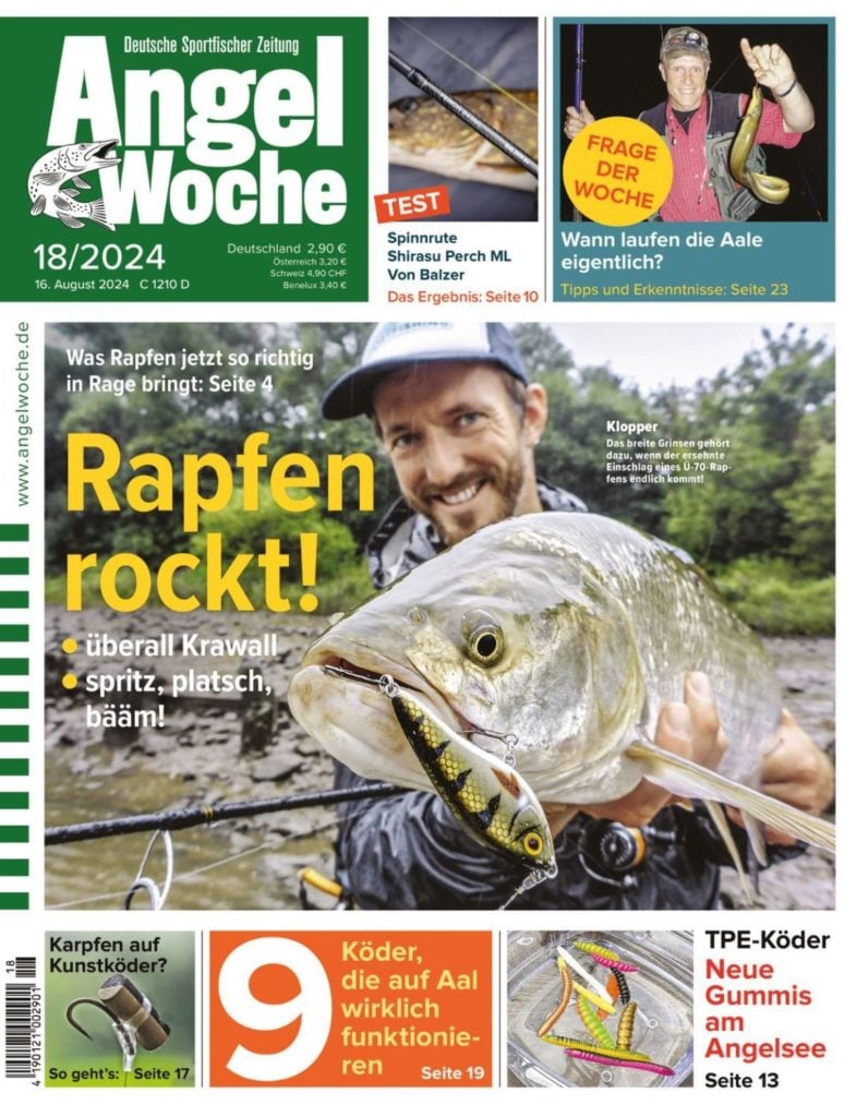 Cover der Angelwoche 18/2024: Rapfen rockt!