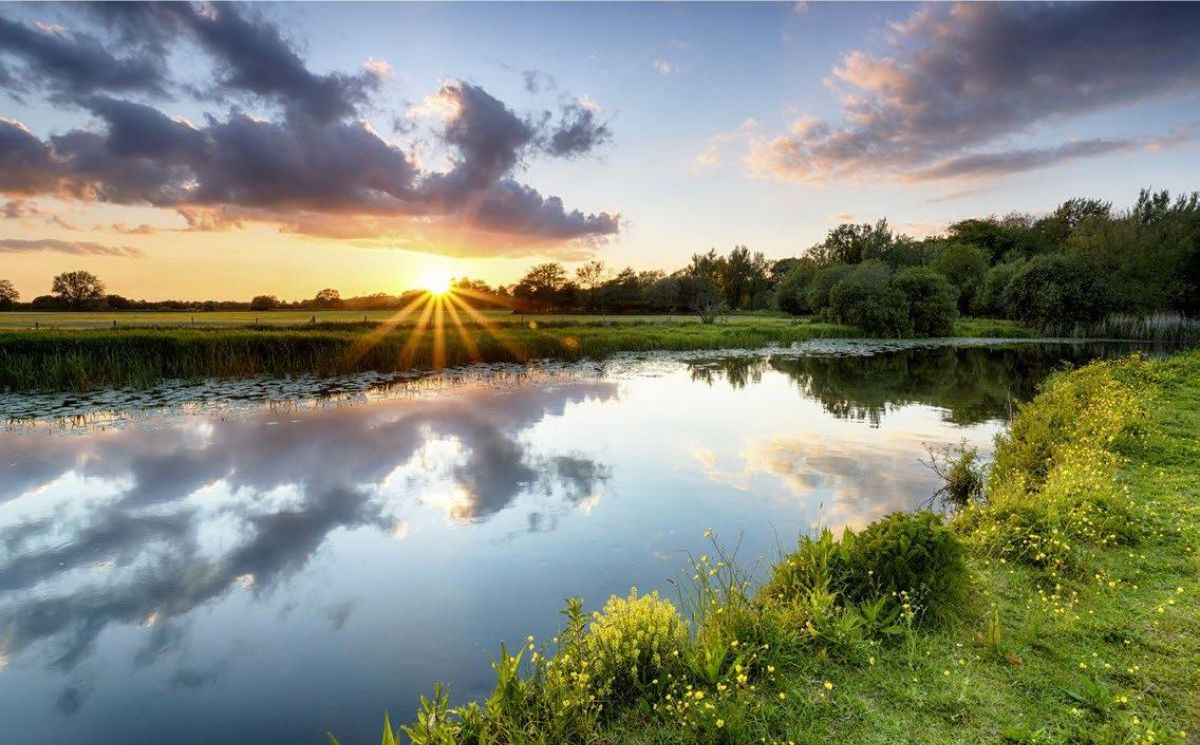 River Stour, Abendsonne