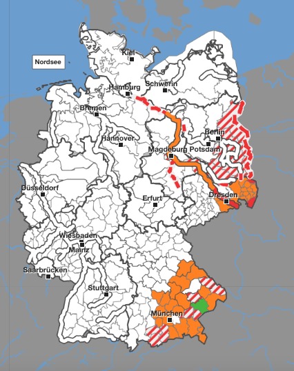 Hochwasser Warnung Bayern sachsen Brandenburg