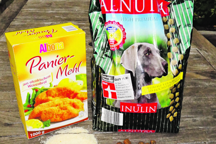 Hundefutter Paniermehl