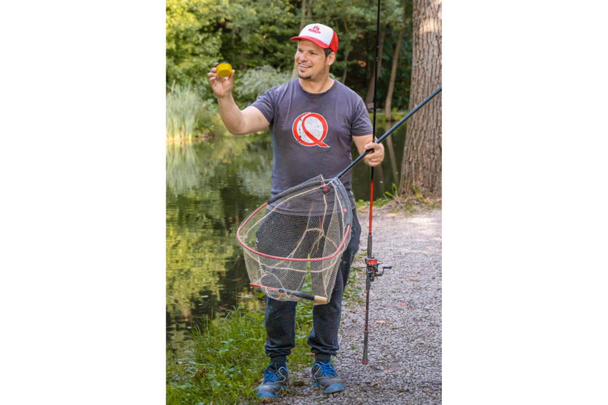 Angler beim Spotwechsel