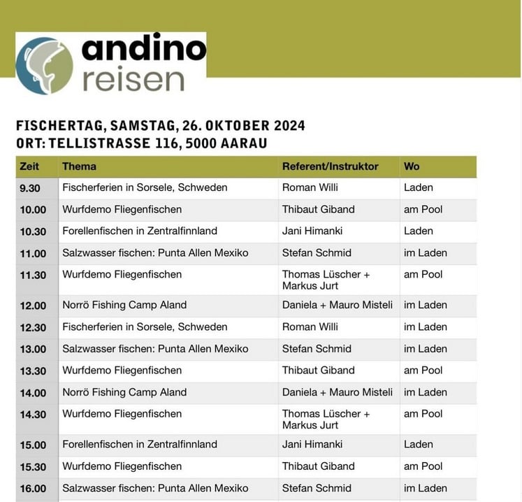 Fischertag bei Andino Reisen