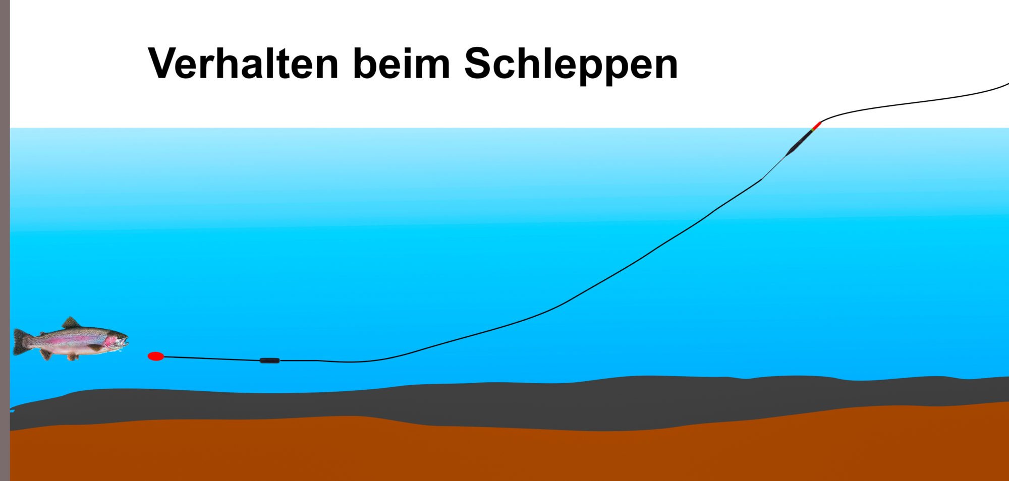 Bodentaster schleppen Zecihnung Montage