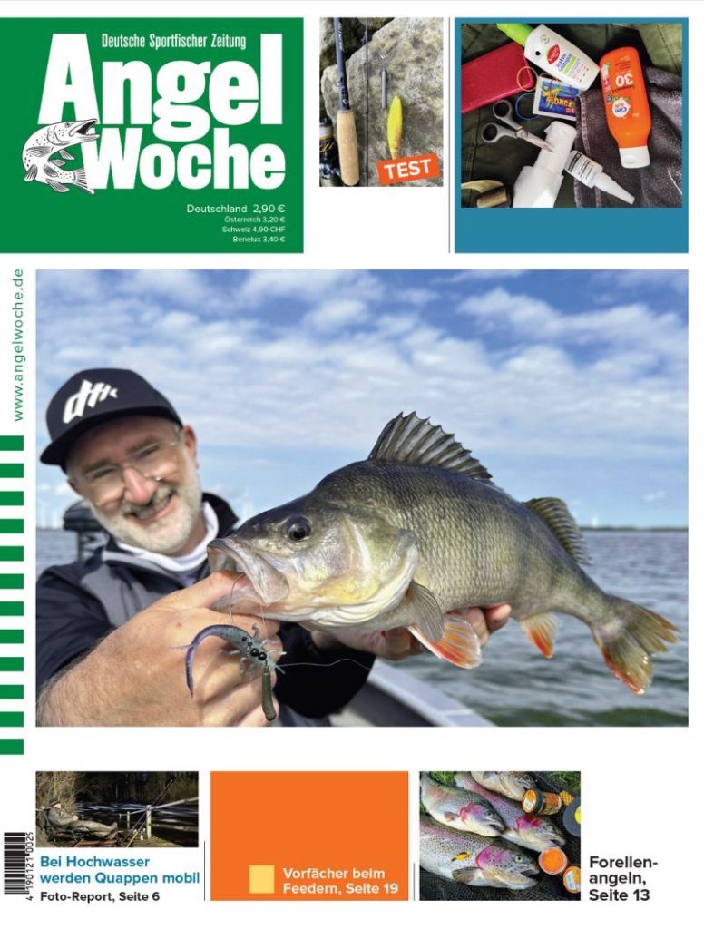 Cover der Angelwoche 02/2025: Barsch mit Banane!