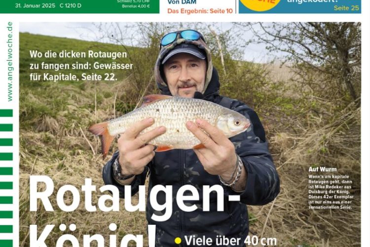 Cover der Angelwoche 04/2025: Rotaugen-König!