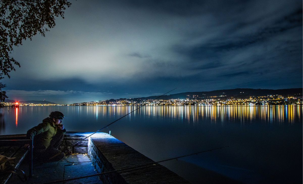 Nachtangeln auf Quappe im Bergsee