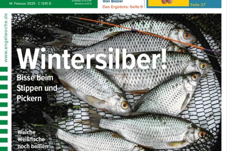 Cover der Angelwoche 05/2025: Wintersilber!