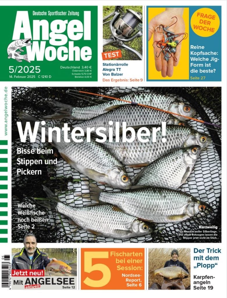 Cover der Angelwoche 05/2025: Wintersilber!