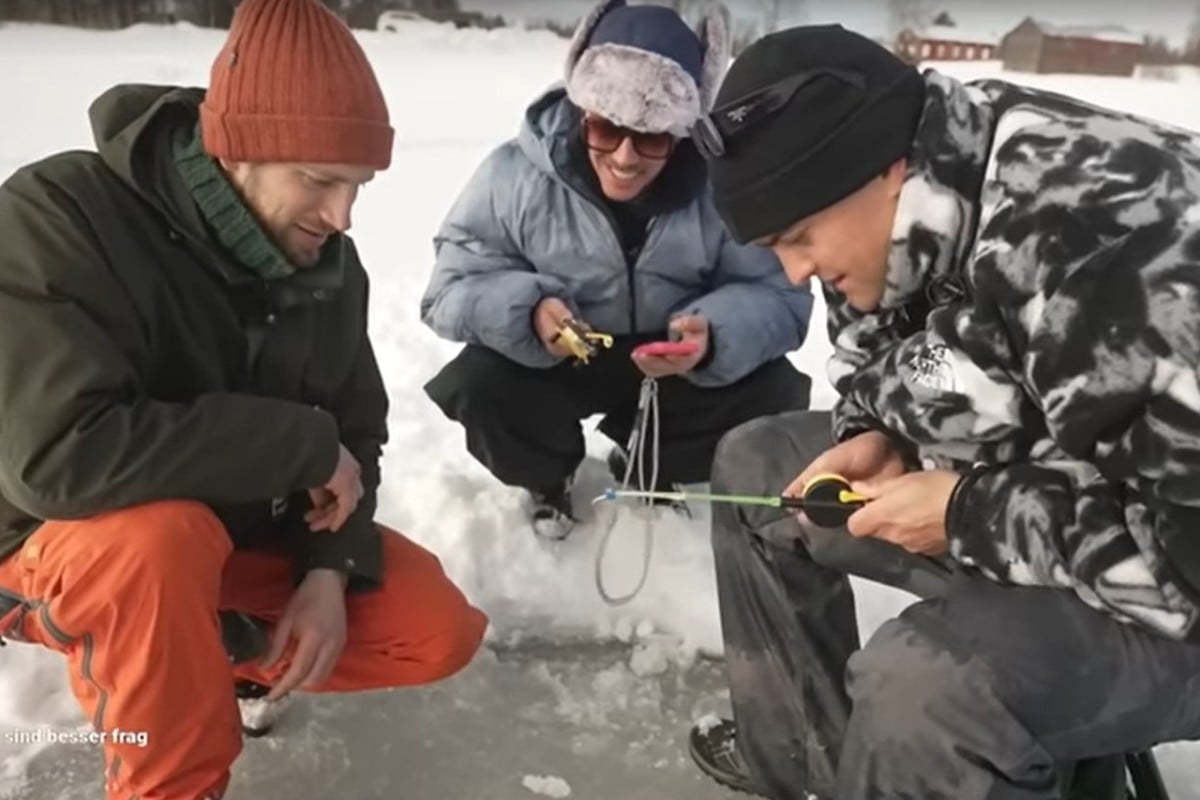 Eisfischen in Finnland Abenteuerwoche Aditotoro und Paul Frege